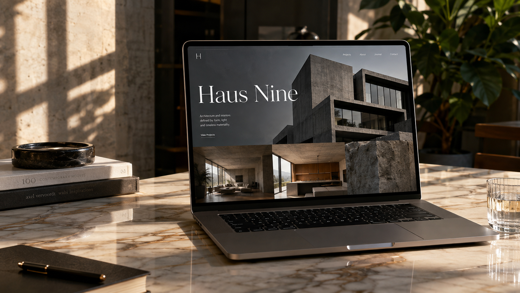 Haus Nine architecture website concept