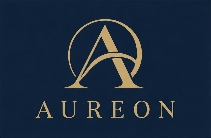 Aureon luxury crest and wordmark